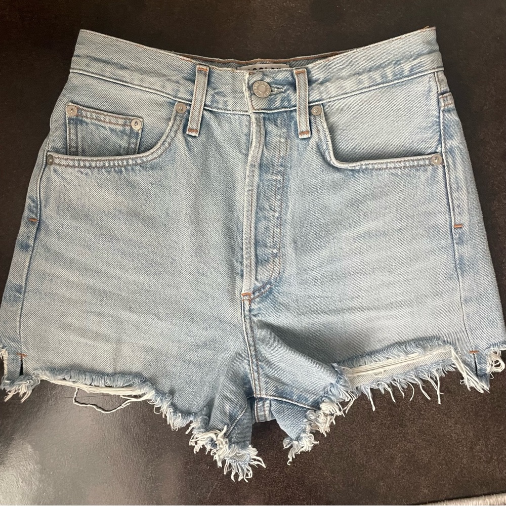 AGOLDE Women's Dee Vintage High Rise Shorts - Size 25 - Picture 8 of 12